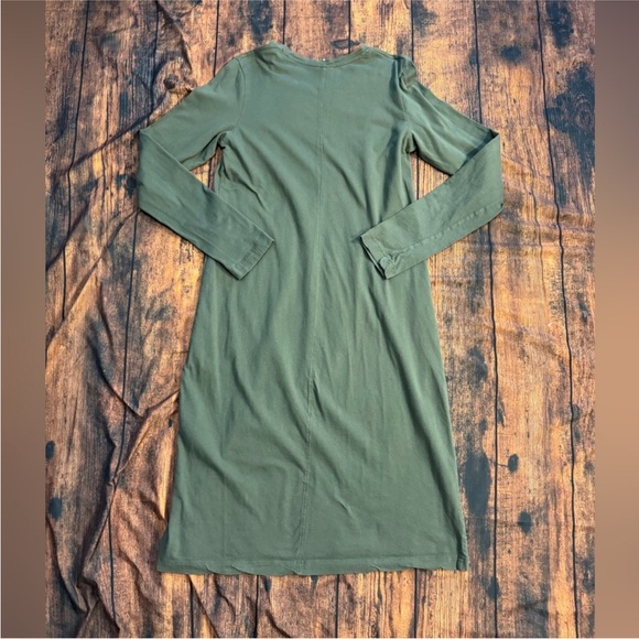 KOTN Long Sleeve Midi Dress in Olive M - Picture 4 of 6